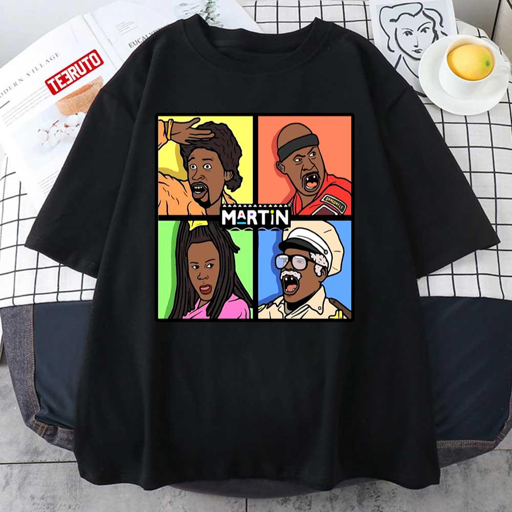 90s Sitcom Martin Multi Characters Art Unisex T-shirt