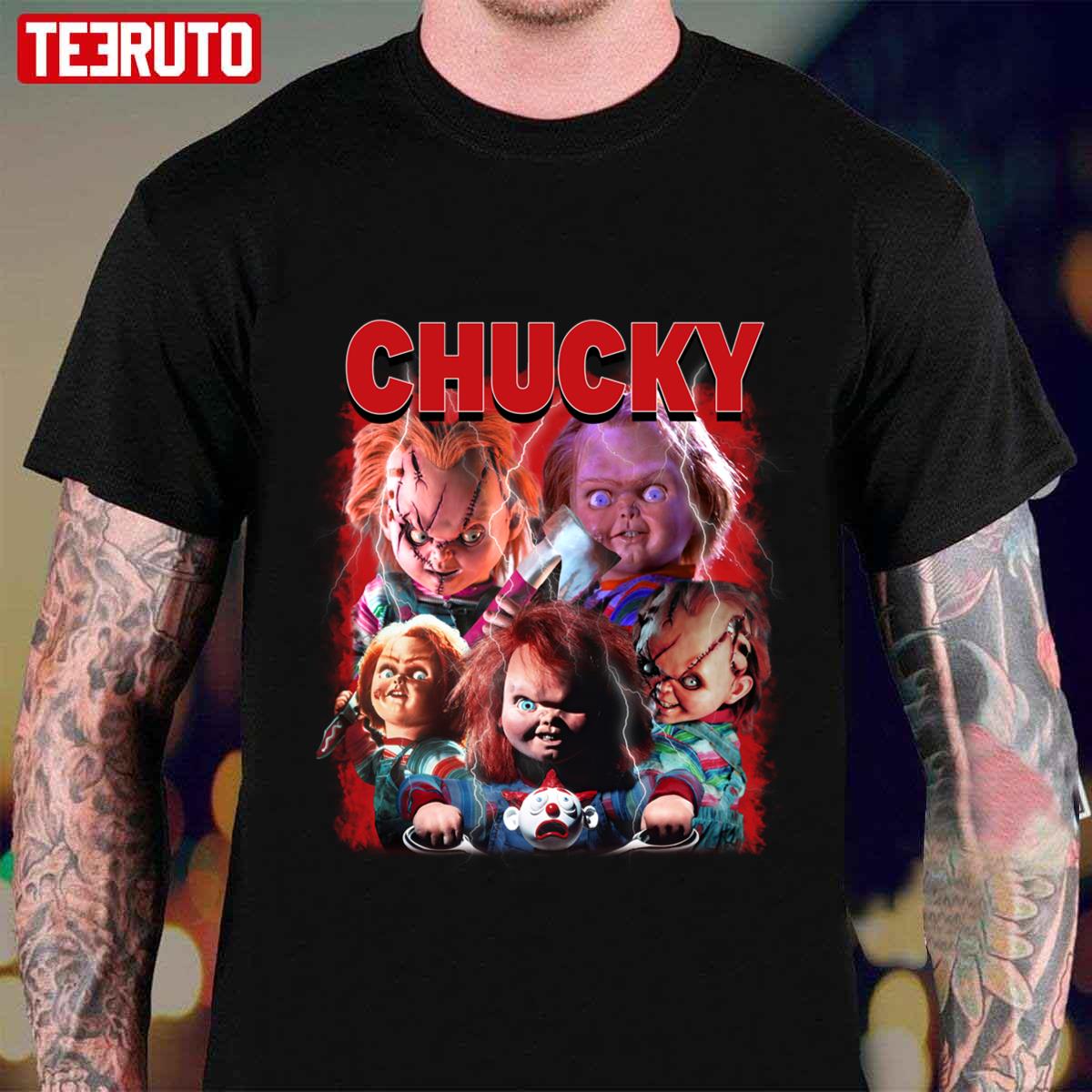 90s Vintage Bootleg Halloween Chucky Horror Unisex T-shirt