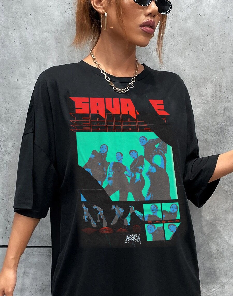 Aespa Savage Vintage Kpop Unisex T-Shirt - Teeruto