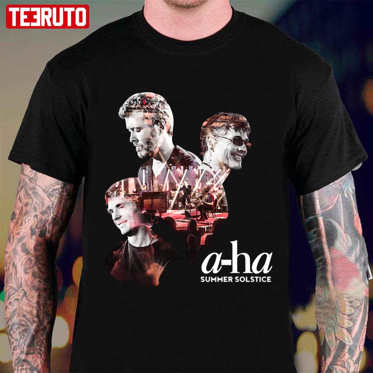 A-ha Summer Solstice Photo Black Tour Unisex T-shirt