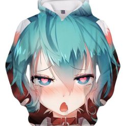 Ahegao Hatsune Miku Maker Hikoshiki 3d Aop Hoodie