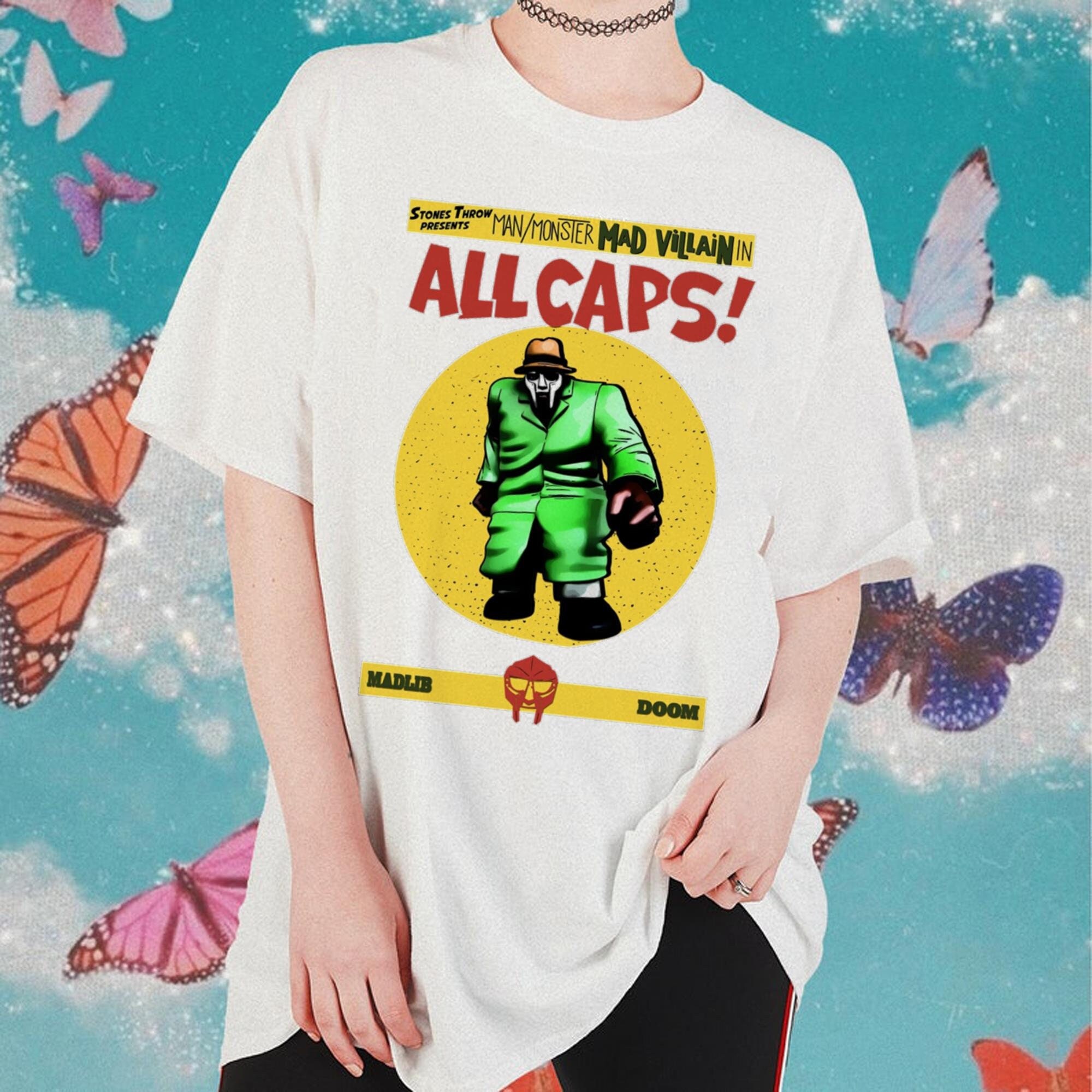 Allcaps Villain Doom Vintage Comic Unisex T-shirt