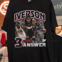 Allen Iverson Vintage Bootleg The Answer Philadelphia 76ers Unisex T-shirt
