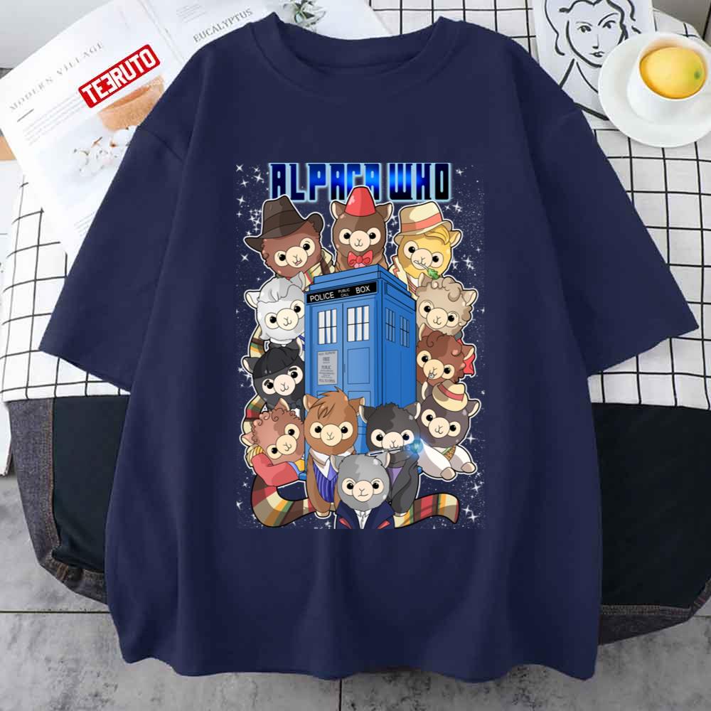 Alpaca Who Doctor Who Art Unisex T-shirt