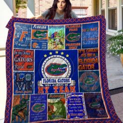 Always Be My Team Ncaa Florida Gators Collected Love Quilt Blanket