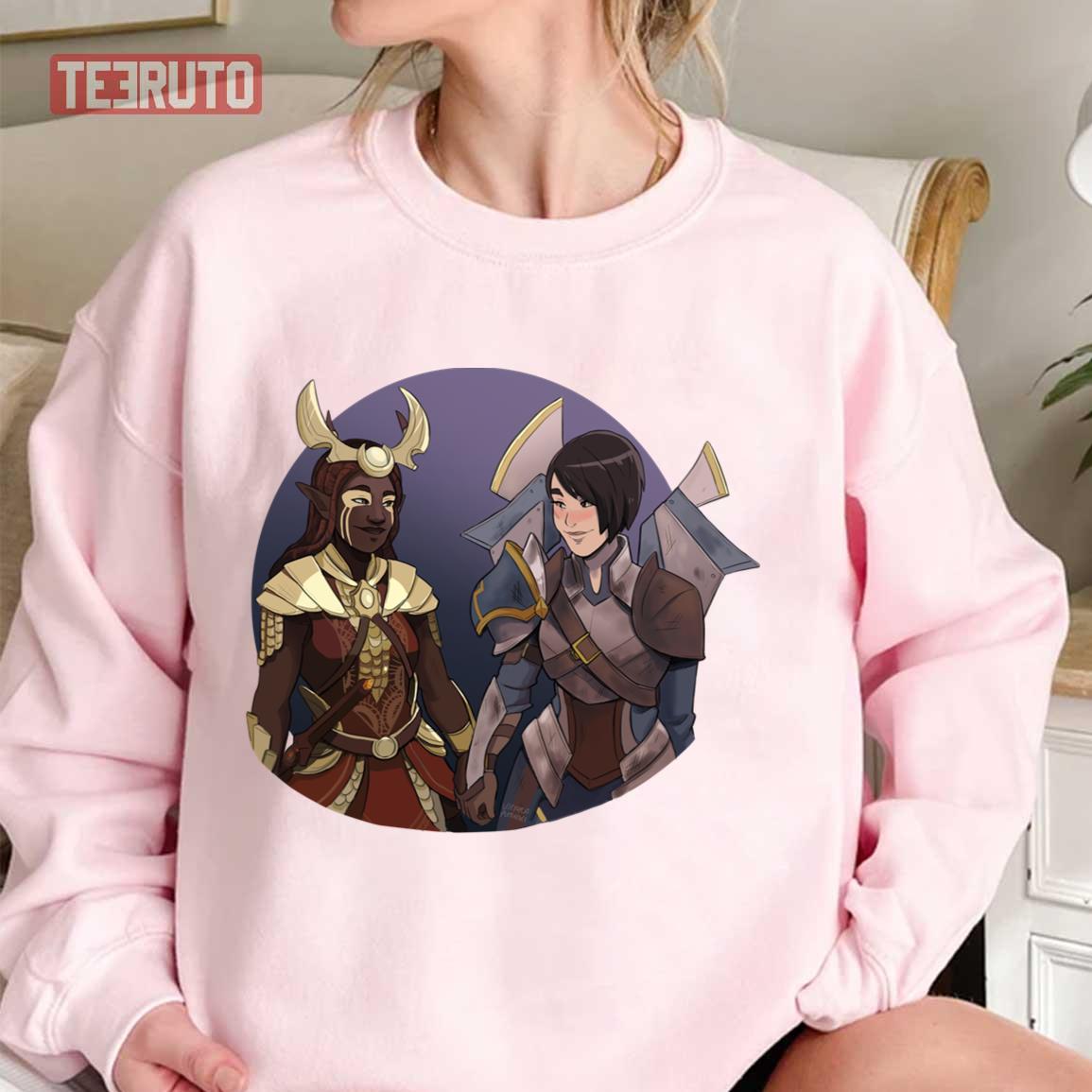 Amaya And Janai The Dragon Prince Unisex Sweatshirt