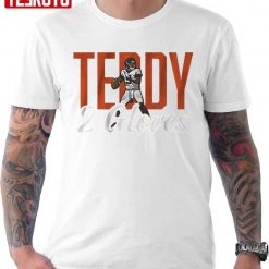 American Football Teddy Two Gloves Teddy Bridgewater Design Unisex T-shirt