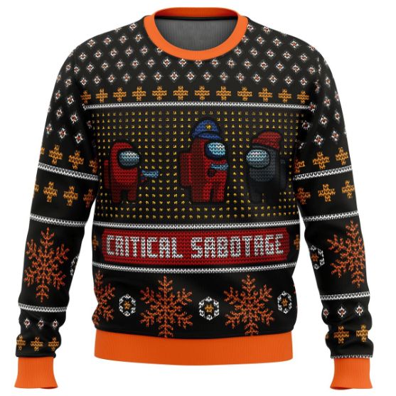 Among Us Critical Sabotage Ugly Sweater