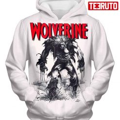 Animated Wolverine Promo Cool White Anime Hd 3d Aop Hoodie