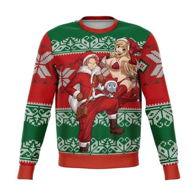 Anime Fairy Tail Christmas Ugly Wool Knitted Sweater