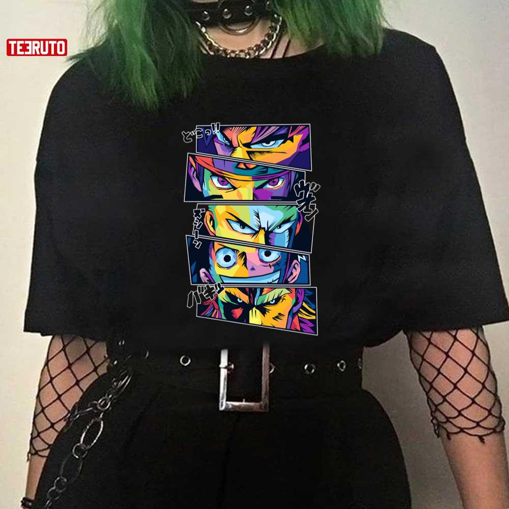 Anime Legends In Pop Art Colorful Unisex T-shirt