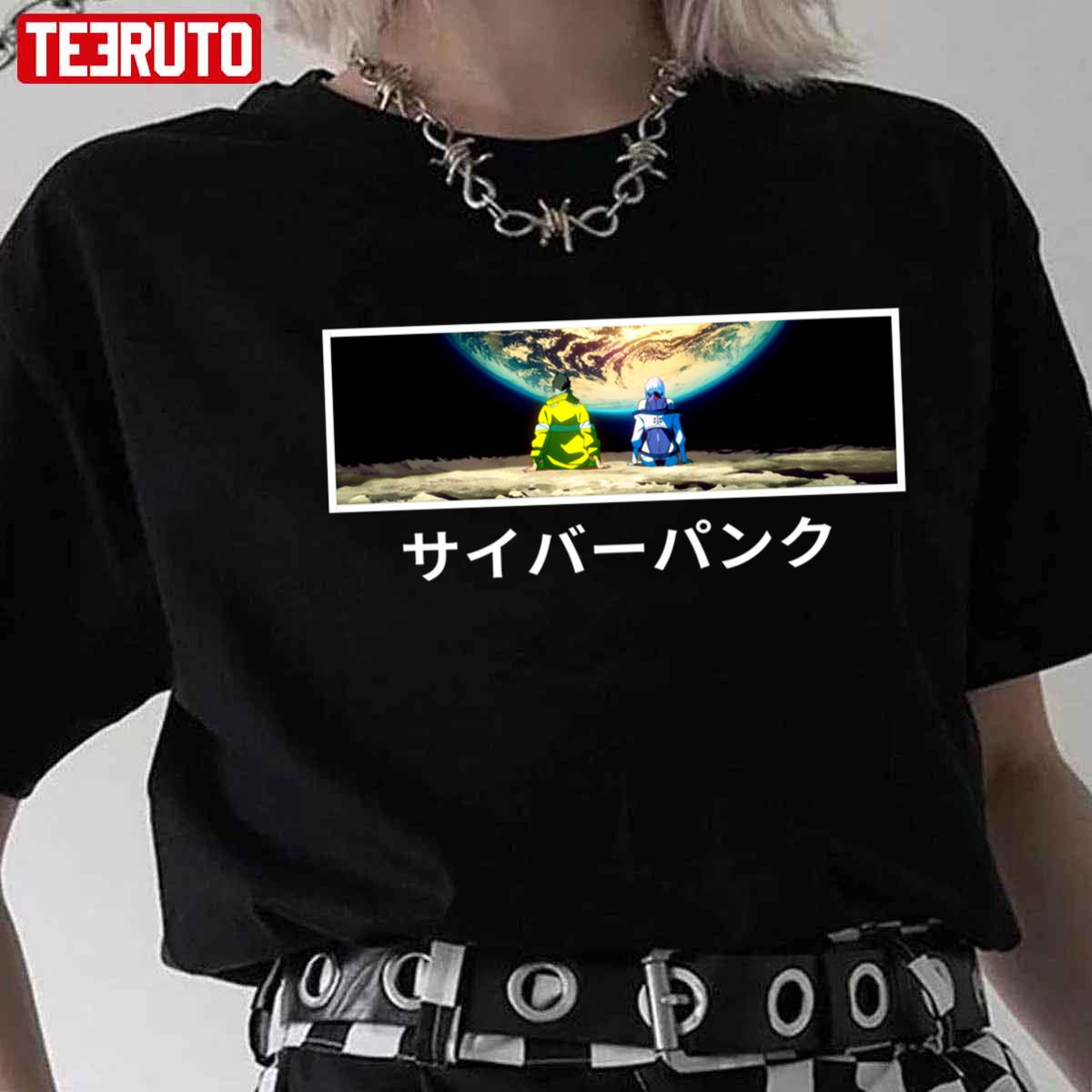 Anime Lucy And David Cyberpunk Unisex T-shirt