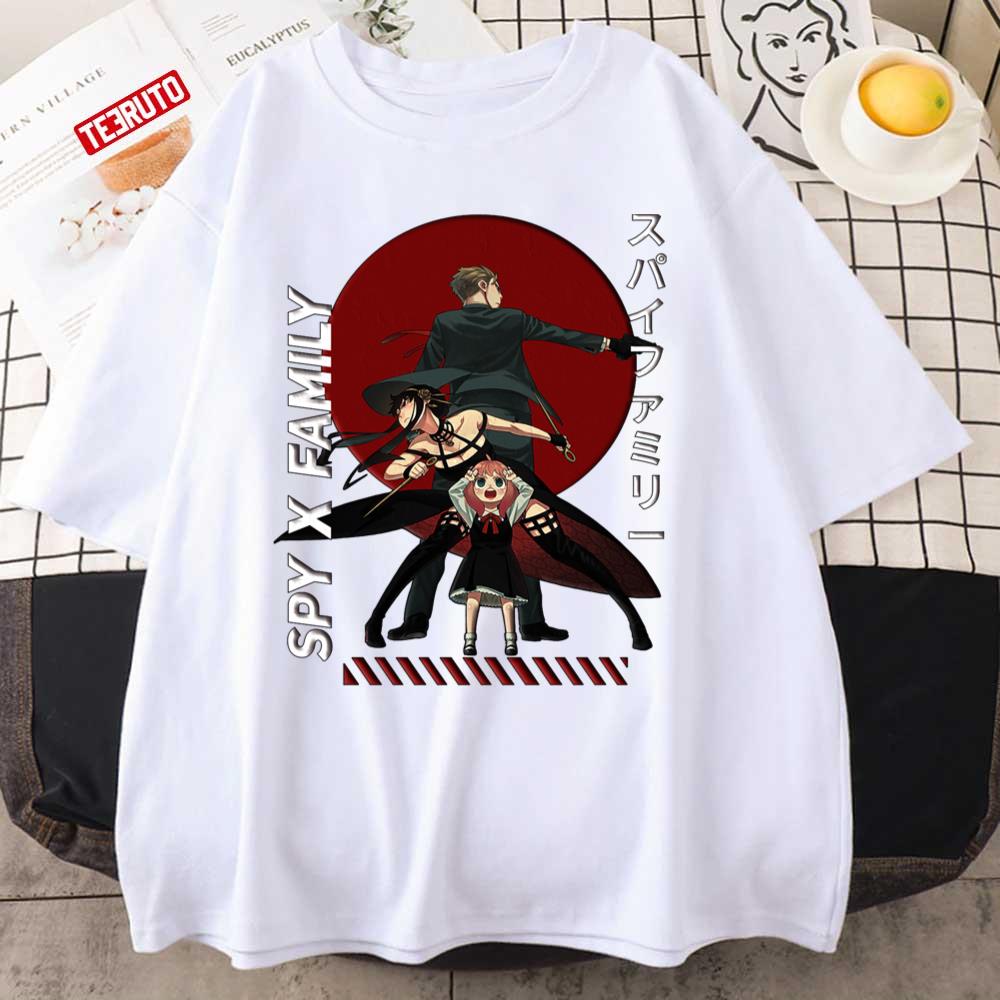 Anya Spy X Family Forger Family Loid Yor Japanese Art Style Unisex T-shirt