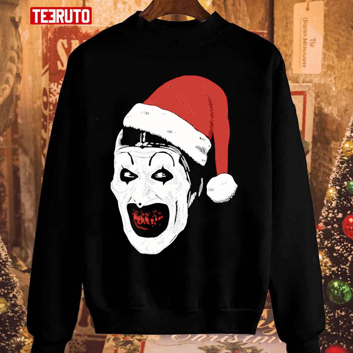 Art Christmas Terrifier Santa Funny Unisex Sweatshirt