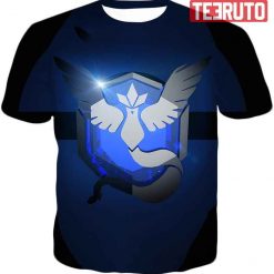 Articuno Mystic Legendary Pokemon Logo Black Tee 3D AOP T-Shirt