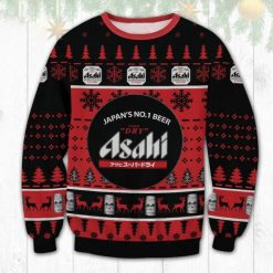 Asahi Super Dry Beer Ugly Xmas Wool Knitted Sweater