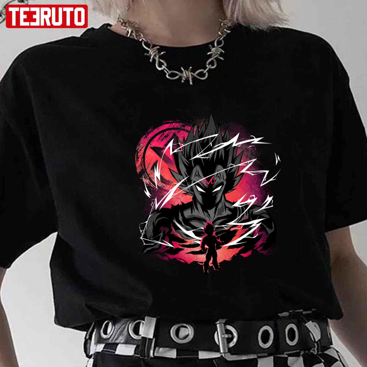 Attack Of The Prince Aesthetic Dbz Dragon Ball Anime Fanart Unisex T-shirt