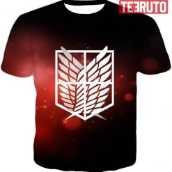 Attack On Titan Cool Survey Corps Emblem Tee 3D AOP T-Shirt