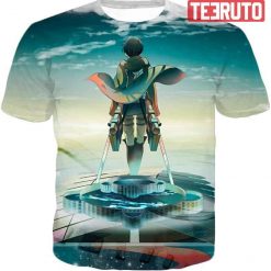 Attack On Titan Strongest Soldier Of Humanity Captain Levi Ackerman Cool Graphic Tee 3D AOP T-Shirt