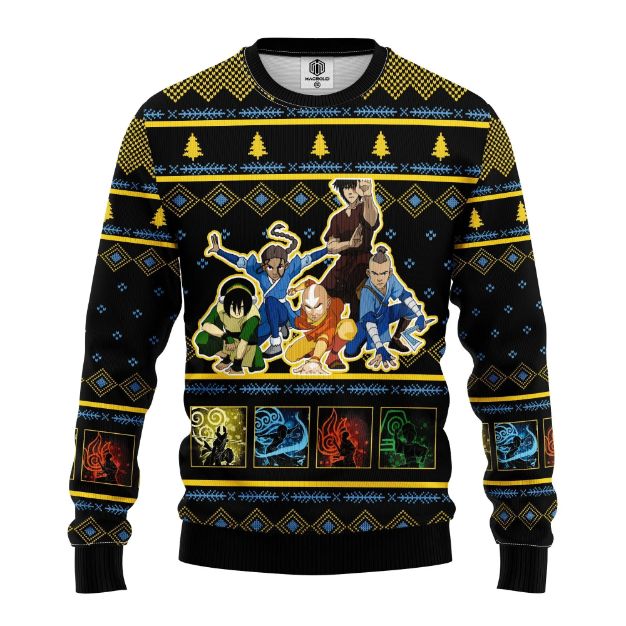 Avatar Last Airbender Merry Xmas Ugly Christmas Sweater