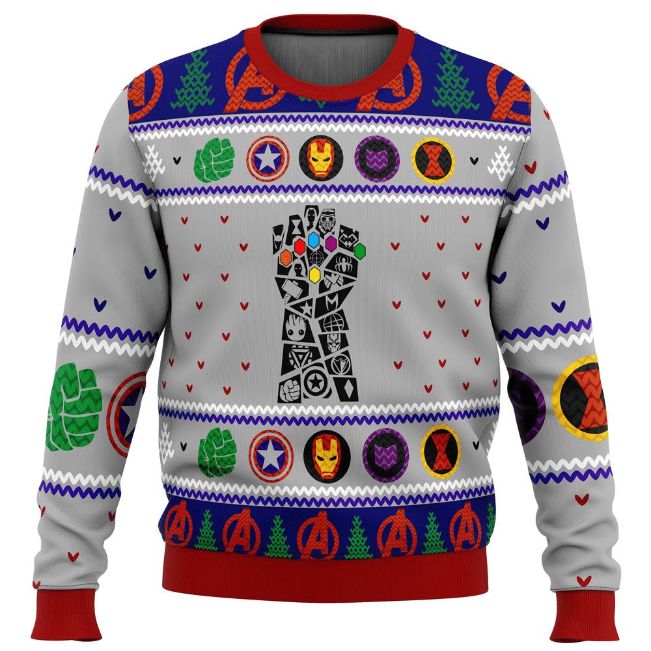 Avengers Gauntlet Fan Ugly Knitted Sweater