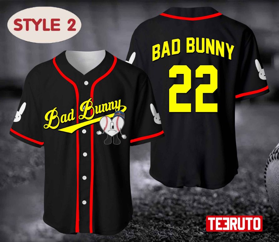 Bad Bunny Baseball Jersey Shirt BBNJS03 - Buy Now
