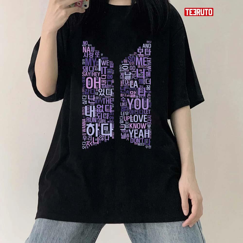 Bangtan BTS Lyrics Logo Unisex T-Shirt