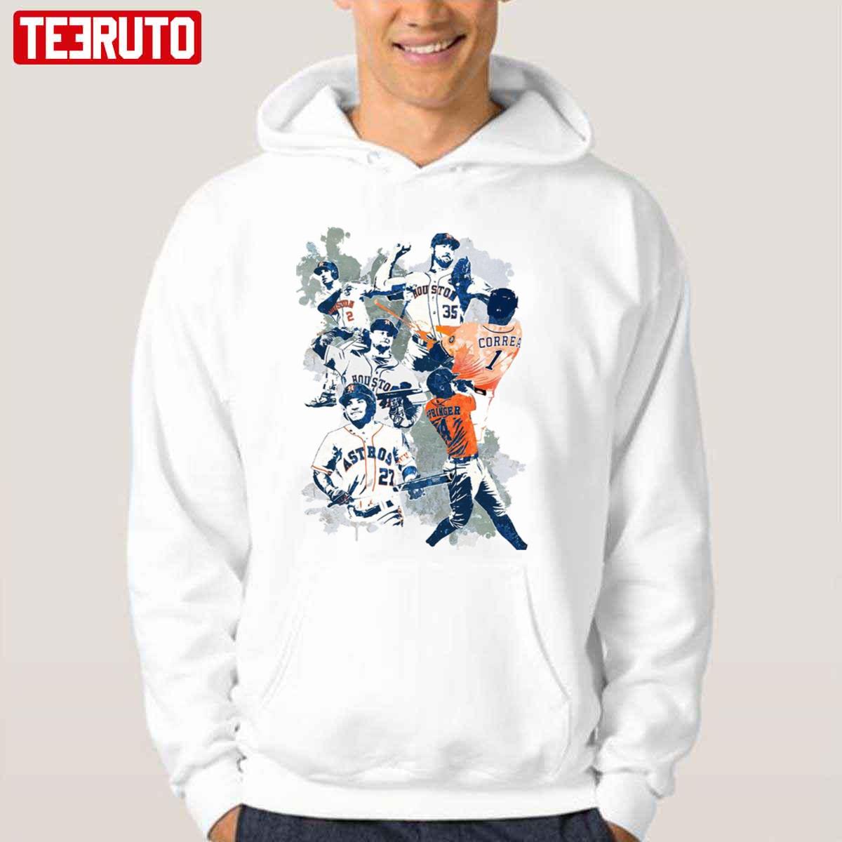 Basball Houston Astros Verlander Justi Collage Unisex Hoodie