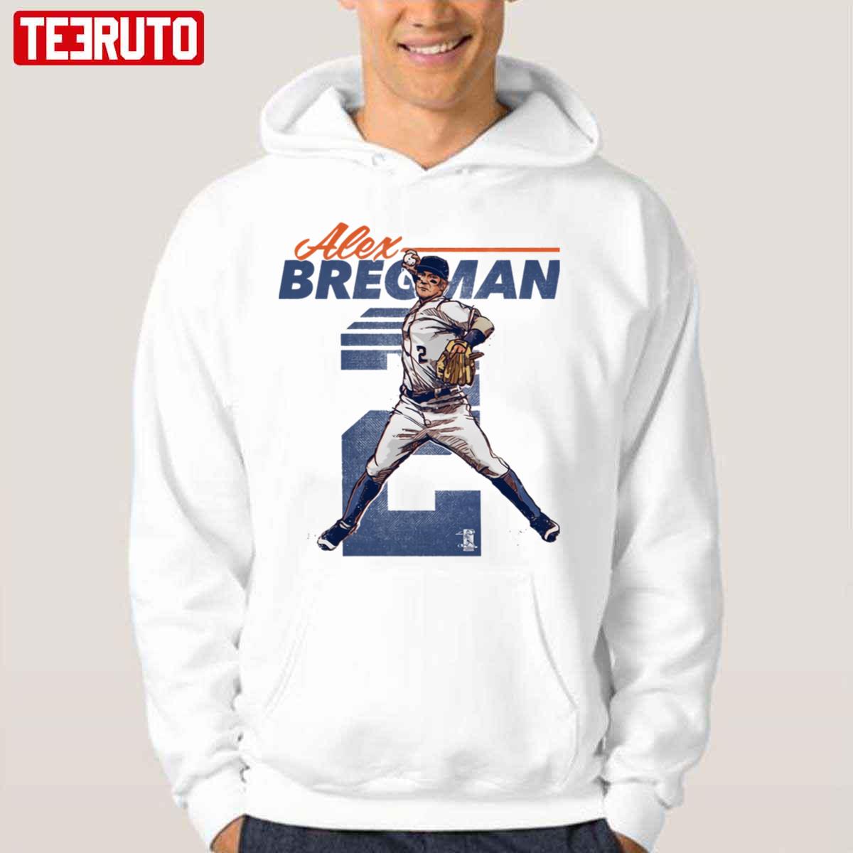 Baseball Illustration Astros Alex Bregman Unisex Hoodie