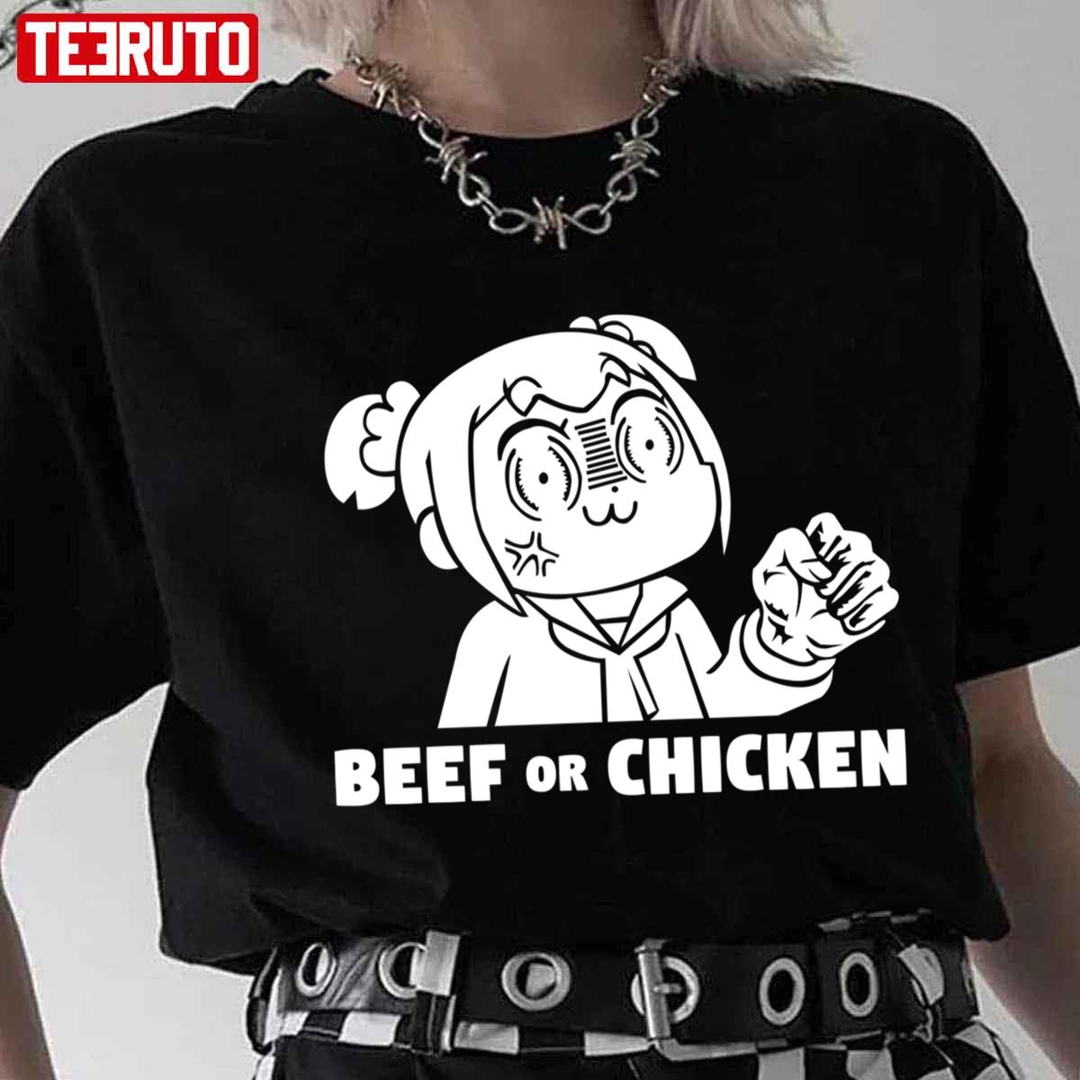 Beef Or Chicken Popuko Pop Team Epic Unisex T-shirt