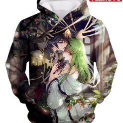 Best Anime Love C.C. Zeros Princess X Lelouch Vi Britannia Hd 3d Aop Hoodie