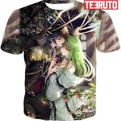 Best Anime Love C.C. Zeros Princess X Lelouch Vi Britannia Tee 3D AOP T-Shirt