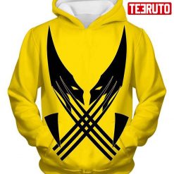 Best Mutant Hero Wolverine Promo Yellow Hd 3d Aop Hoodie