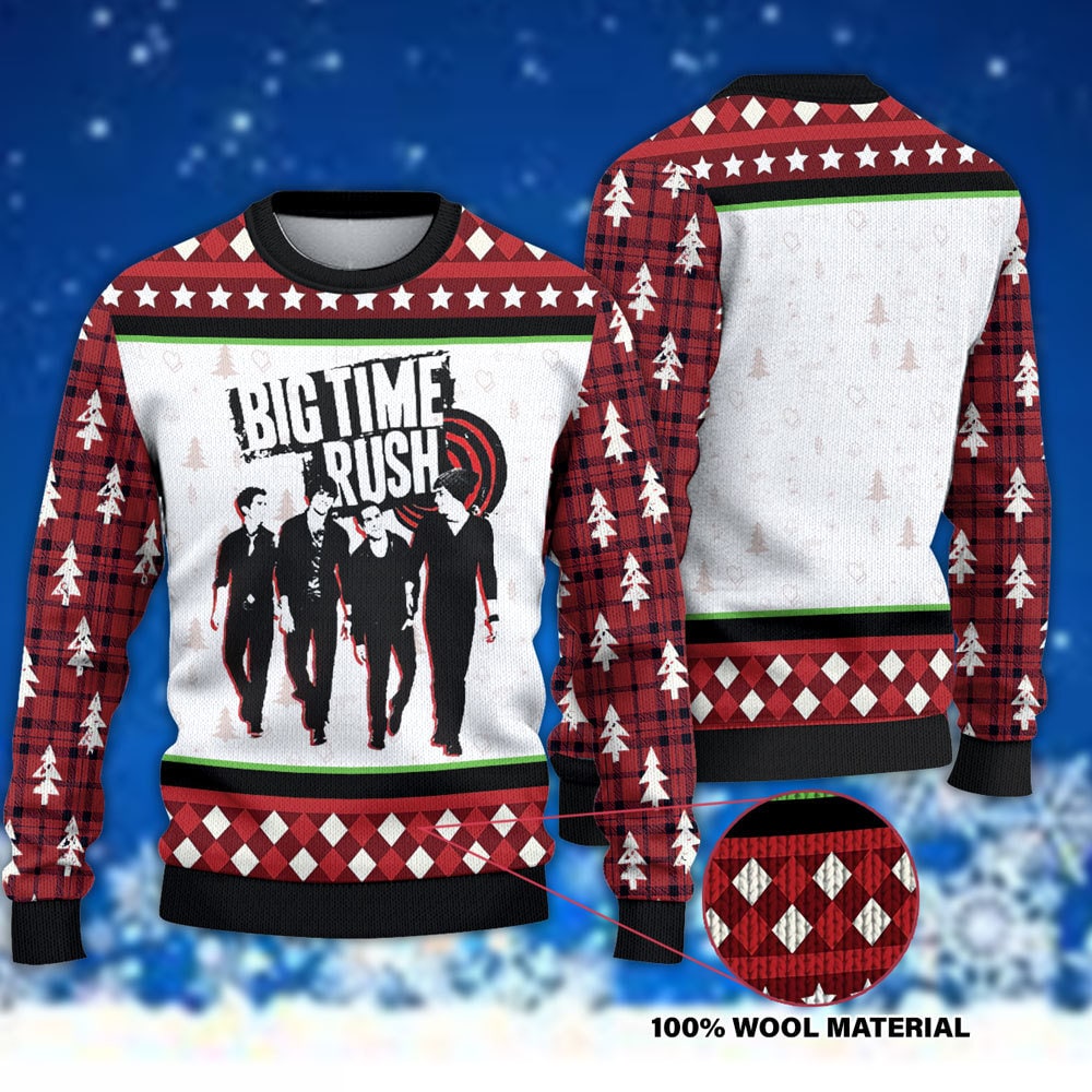 Big Time Rush Forever Tour 2022 Music Ugly Christmas Sweater