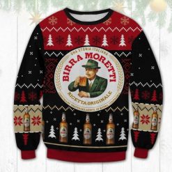 Birra Moretti Beer Vintage Xmas Ugly Wool Knitted Sweater