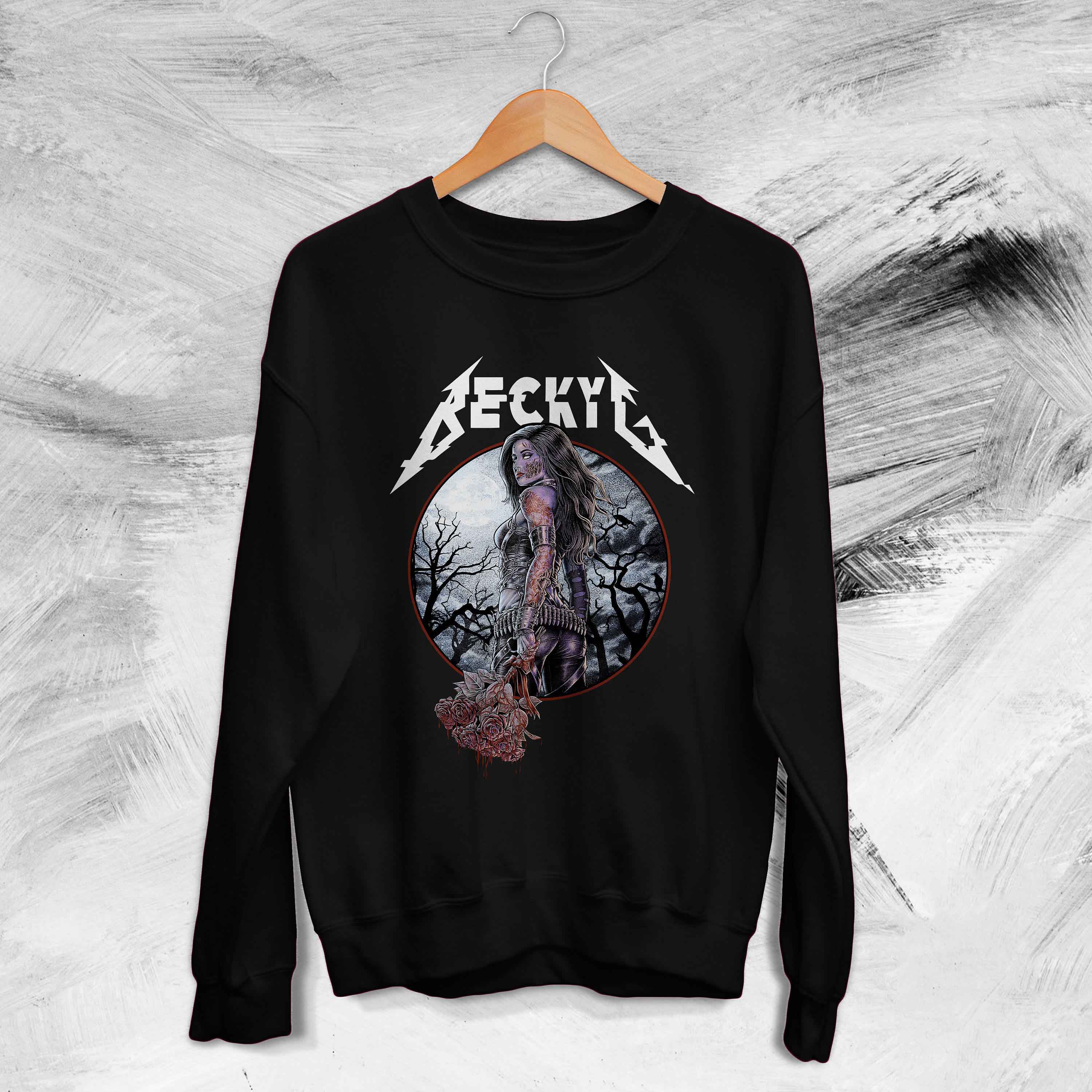 Black Metal Graphic Becky G Karol G Reggaeton Rapper Latin Trap Artist Unisex Sweatshirt
