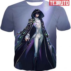 Black Prince Lelouch Vi Britannia Anime Blue Tee 3D AOP T-Shirt