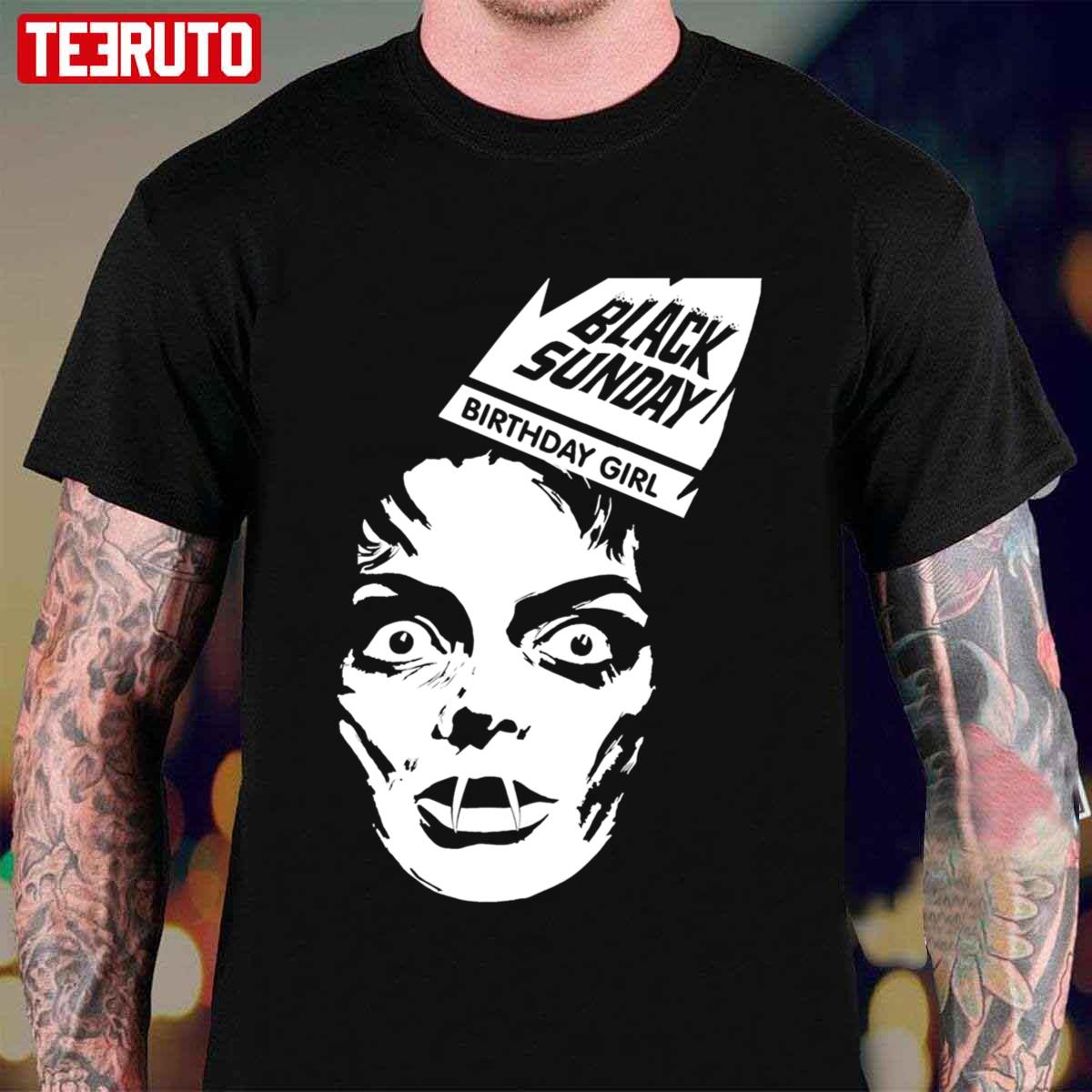 Black Sunday Birthday Girl Vintage Photograp Unisex T-shirt