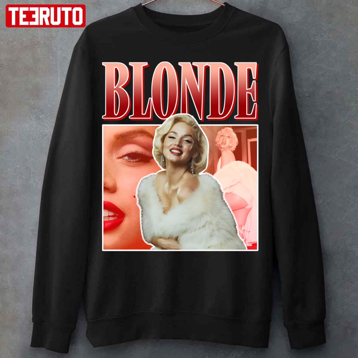 Blonde Movie Ana De Armas Marilyn Monroe Retro Unisex Sweatshirt