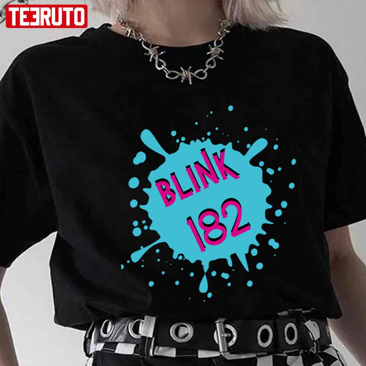 Blue Pink Blink 182 Band Unisex T-shirt