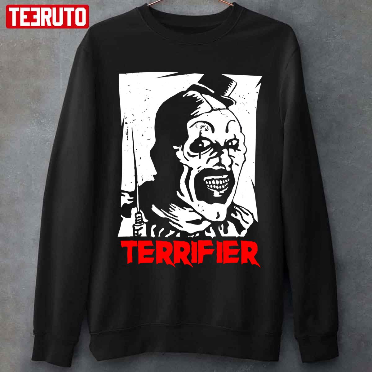 Bnw Vintage Retro Terrifier Gifts For Horror Movie Fans Unisex Sweatshirt
