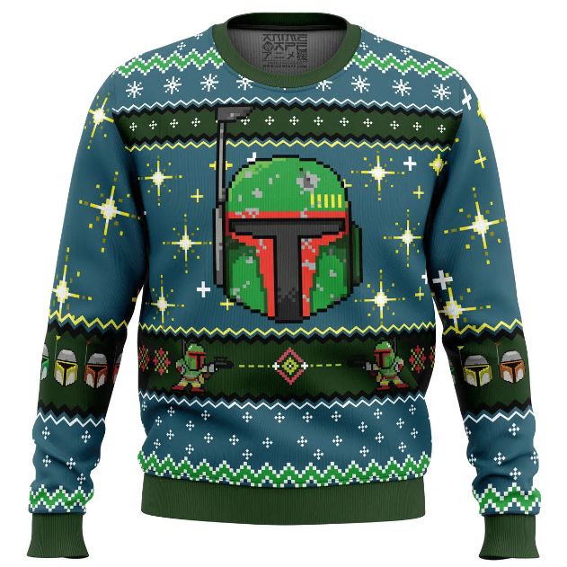 Boba Fett Star Wars Ugly Xmas Wool Knitted Sweater