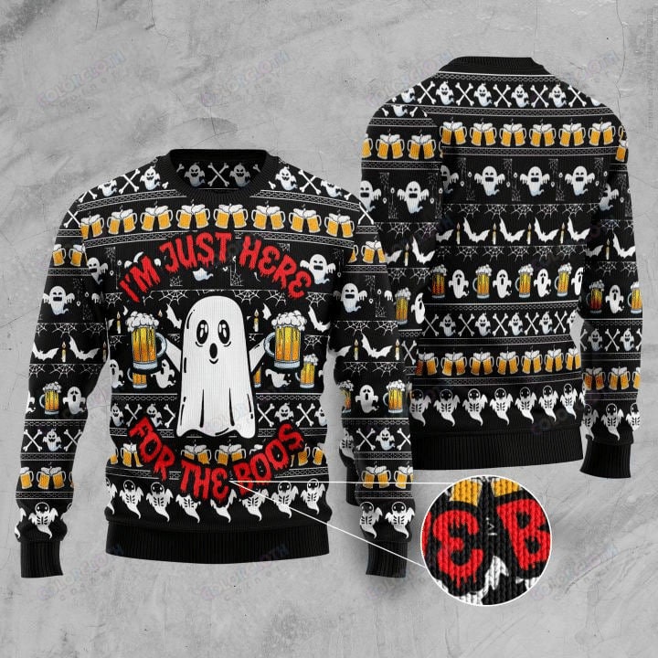 Boo Beer Halloween Christmas Occasion Ugly Xmas Sweater