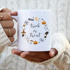 Boo Trick Or Treat Halloween Things Witchy Witch Mug