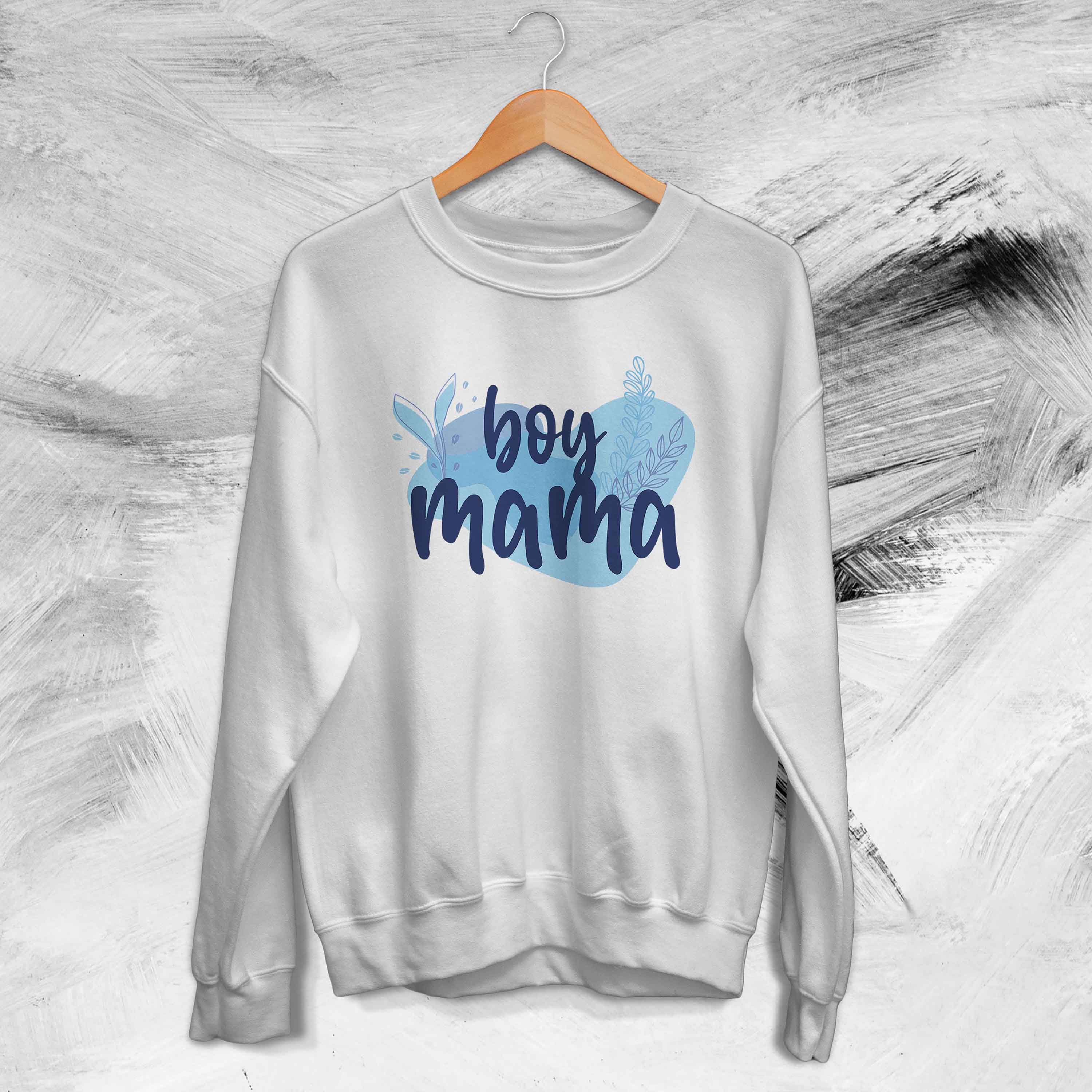 Boy Mama Gift For Mom Of Boys Mama Minimalist Pastel Mother’s Day Unisex Sweatshirt