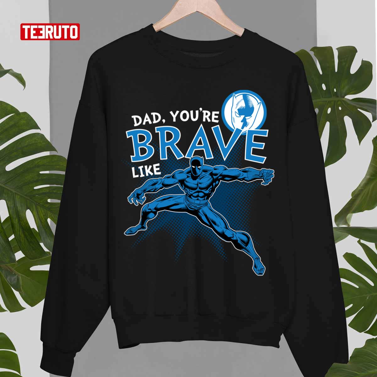 Brave Dad Fathers Day Black Panther Unisex Sweatshirt