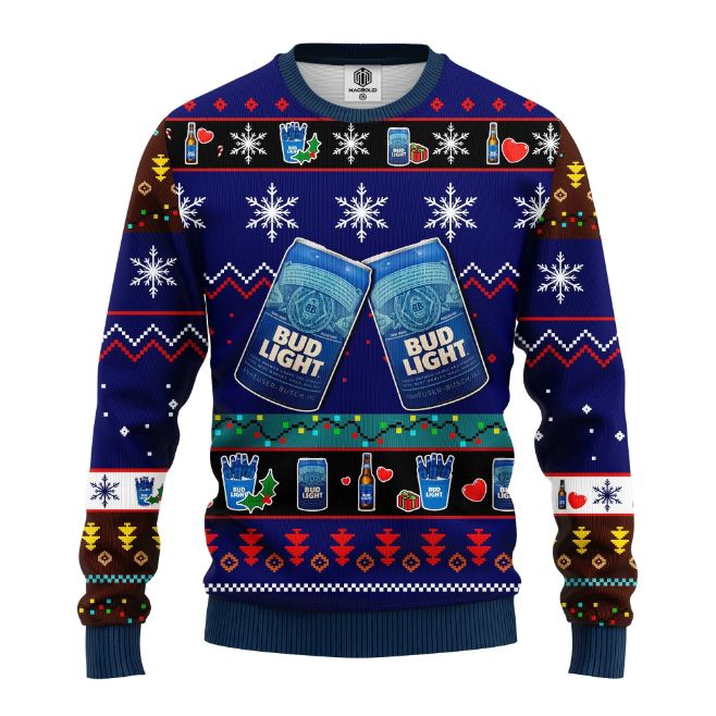 Bud Light Merry Xmas Ugly Christmas Sweater