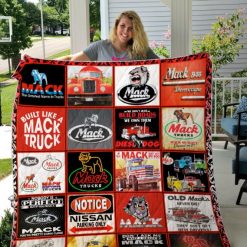 Built Like A Mack Truck Quilt Blanket