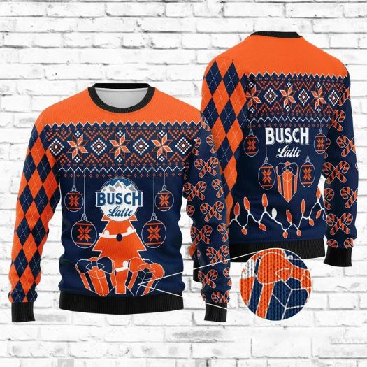 Busch Latte Christmas Ugly Wool Knitted Sweater