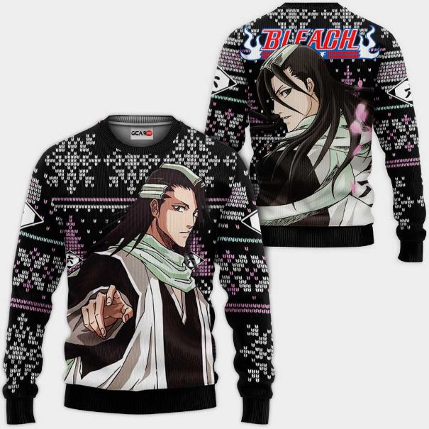 Byakuya Kuchiki Anime Bl Xmas Ugly Christmas Knitted Sweater